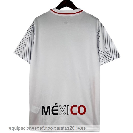 Nuevo Tailandia Previo al partido Camiseta Mexico 2024 Blanco Baratas